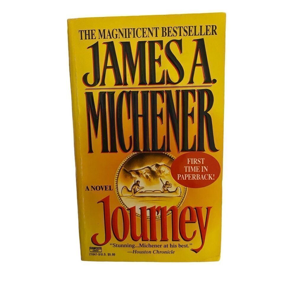 Journey By James A Michner Paperback Book Novel